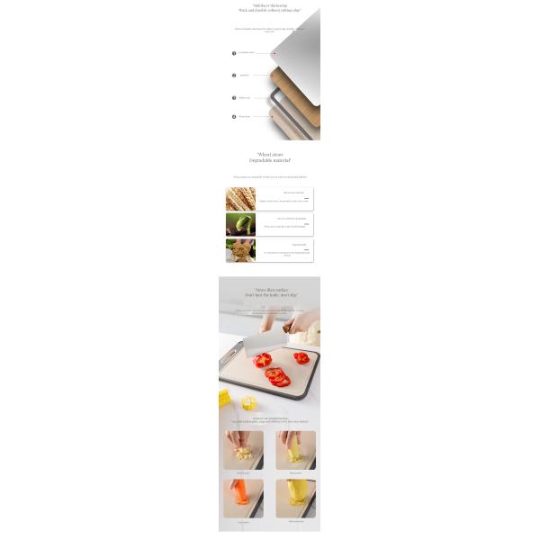 Customized Color Best Stainless Steel Cutting Board with Durable Plastic Bamboo Frame