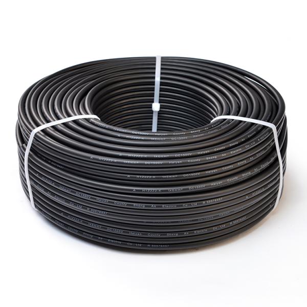 XLPO Jacket Single Core or Double Core Solar Power Cable 6mm2 With TUV Certificate for PV Systems