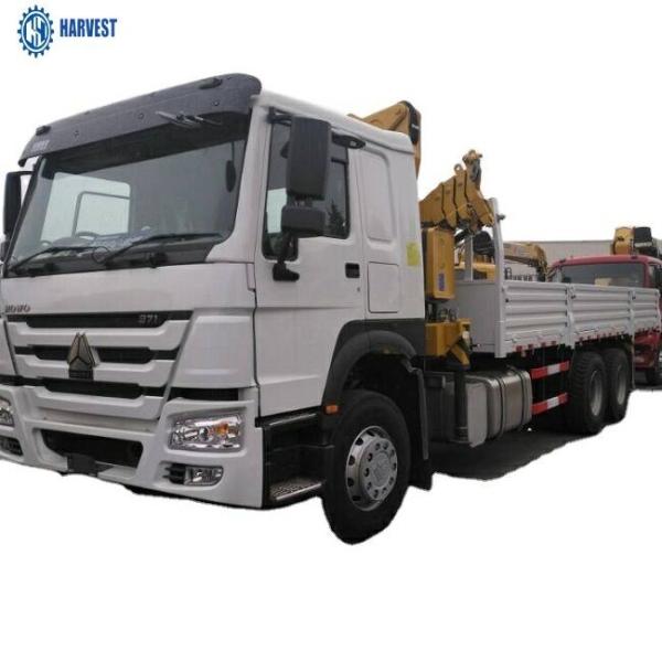Grue de Sinotruk Howo 6x4 371hp 6,3 Ton Knuckle Boom Truck Mounted