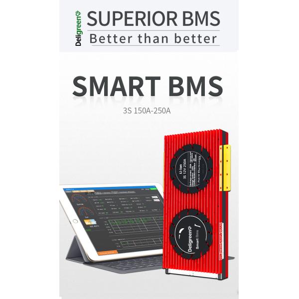Поддержка UART RS485 Li-иона BMS 3S 12V 150A-250A может зуб связи голубой