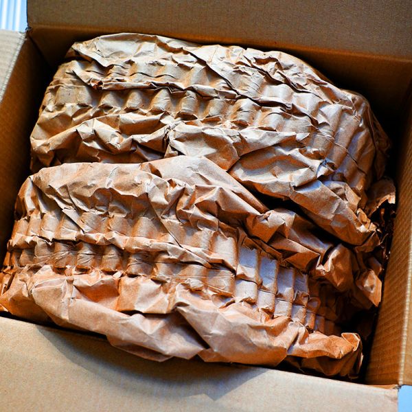 Compact Paper Cushion Pads 14cm  X 30cm Brown Paper Pad Eco Friendly Protection