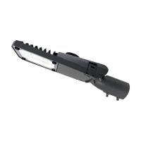 Ip66 IK10 Iluminação rodoviária a LED Instalações de iluminação rodoviária com pó de pintura preta e vidro de tela de seda