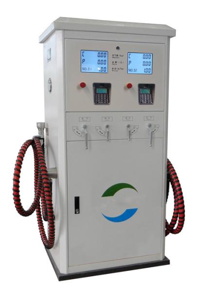 Two Noozle CNG Dispenser For Compressed Natural Gas Filling Station Low Outlet Pressure