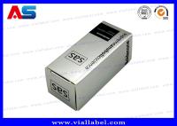 La fiole 10ml olographe argentée enferme dans une boîte la petite impression pharmaceutique faite sur commande de boîtes en carton