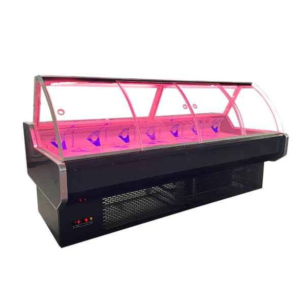 ガラス ドア1045Wが付いている商業デリカテッセン肉食糧魚の表示冷却装置