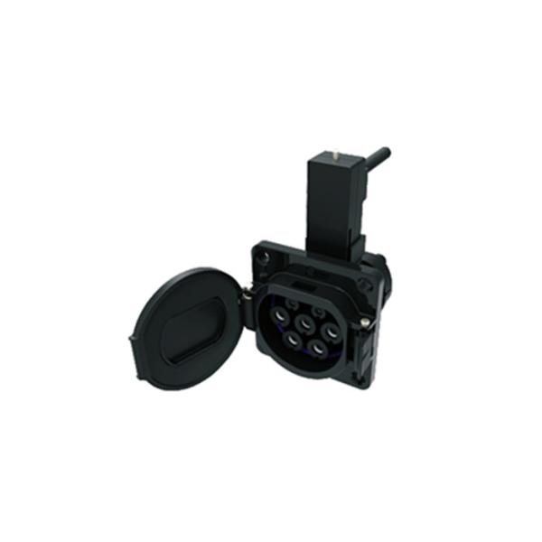 Single Phase 32A Electric Vehicle Charging Plug Straight Angle