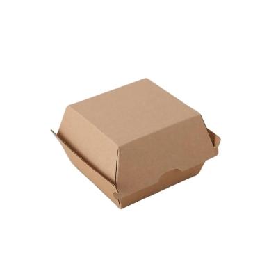 Burger biodégradable et carton blanc personnalisé Impression en gros à emporter Catering Boîte à hamburgers frites françaises