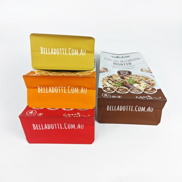 Factory Wholesale Colorful Spot UV Print 250g 8.8oz Premix Food Packaging Pouches 8 Side Seal Bags