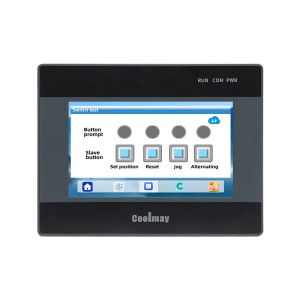 RS232 Port 4AD 2DA PLC HMI All In One with 12DI/12DO Transistor Relay Digital