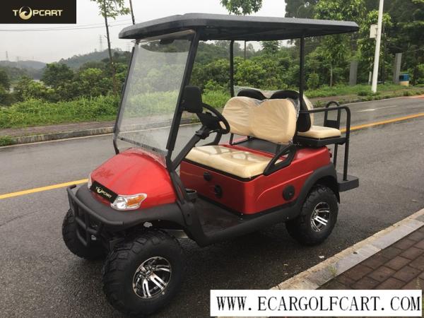 Off Road 4 Seater Electric Golf Buggy With Aluminum Chassis , Battery Powered