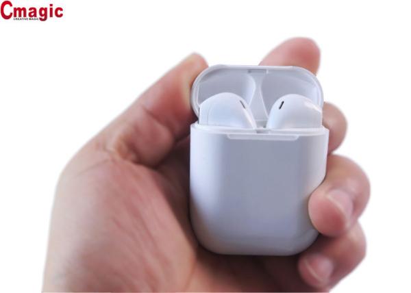 White Stereo Bluetooth Earphone , Touch TWS Wireless Bluetooth Earbuds For Cell Phones