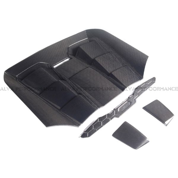 Superior 120 80 30cm Dry Carbon Fiber Engine Cover Hood Bonnet Lamborghini Huracan EVO Spyder OEM Type