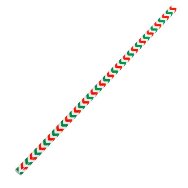 Customized Request Disposable Straw for Custom Mixed Colored Christmas Paper Straw