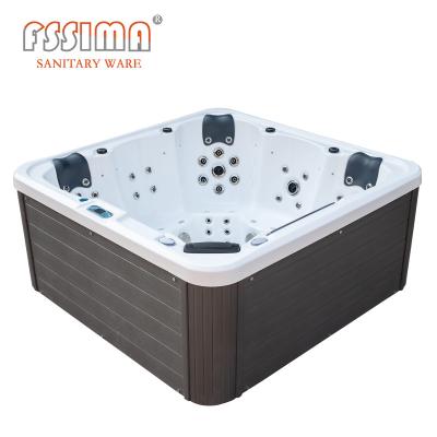 Suporte exterior dos SS dos termas 201 do jardim da fibra de vidro da pessoa da banheira 5 da massagem da banheira de hidromassagem