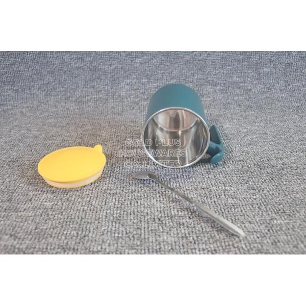 Wedding Couple Reusable Coffee Stain Mug With Lid And Spoon