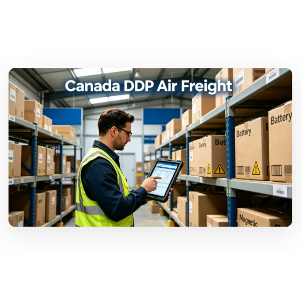 Canada DDP Air Freight Shipping Door To Door For Battery / Magnetic Goods