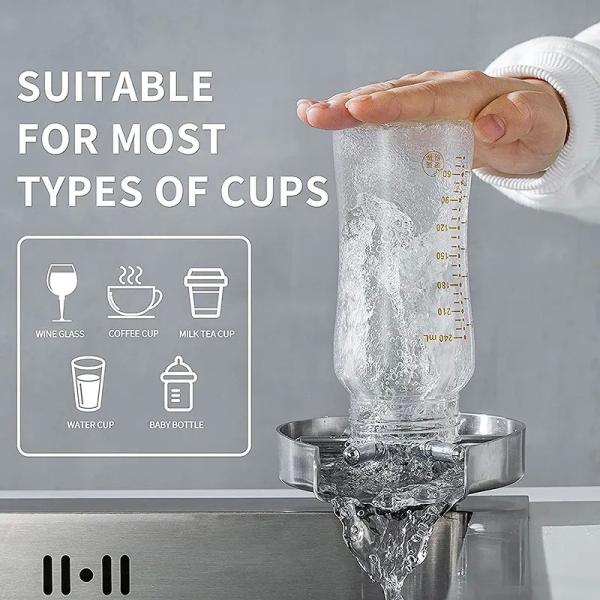 Bar mat Cup Washer Glass Washing Automatic Pointed Cup Rinser Washer Pitcher Rinser for Restaurant Home BAR