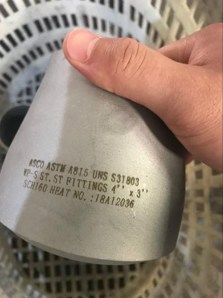 Buttweld Fittings ASTM A815 UNS S31803 Duplex Stainless Steel Reducing Tee ASME B16.9