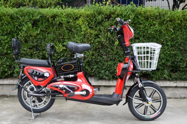 16 Wheel Pedal Assist Electric Bike , Pedal Assist Women's Bike 48V 12Ah Battery