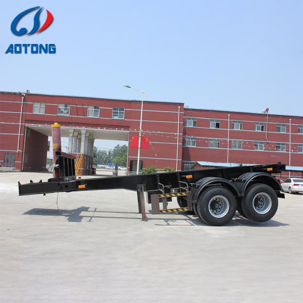 2 Axles Tipping Dump Skeleton 40ft Container Tipper Trailer Chassis for 20ft Container