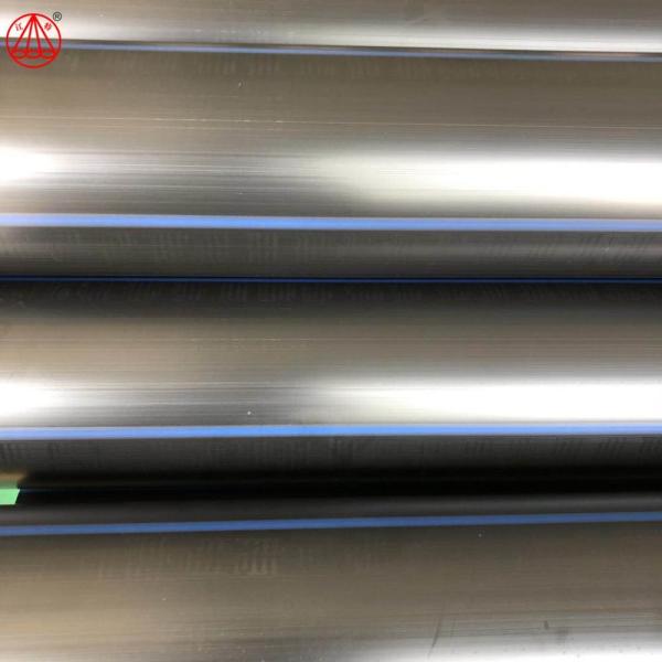 Industrial HDPE Solid Wall Pipe PE100 For Municipal Water / Gas Supply