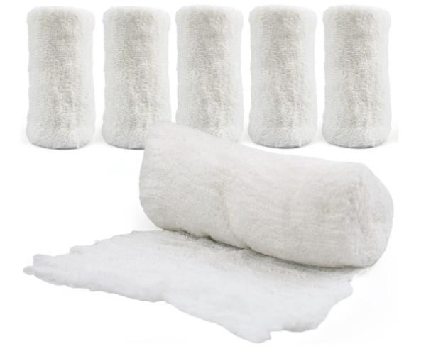 90cm X 91m Medical 100% Natural Cotton Absorbent Folded Gauze Roll