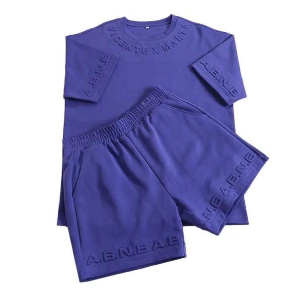                  Design Streetwear Mens Windbreaker Nylon Tracksuit Custom Logo Two Piece Short Set             