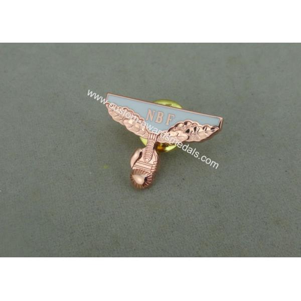 Classic Embossed collected Soft Enamel Pin , Hard Enamel NBF Pin With Copper Plating
