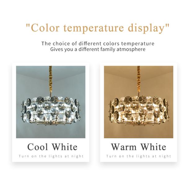 Modern smoke gray crystal chandelier in the living room contemporary chandelier(WH-CY-191)