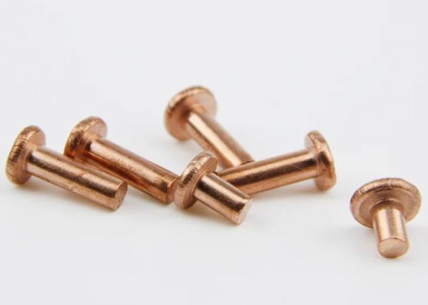 1/4 1/2 7/16 Copper Brass Flat head solid rivet M6 M12 M13 Round head rivet Custom size