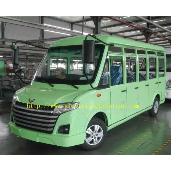 18 Seats Electric Sightseeing Bus , School Shuttle Bus With Doors 30 Km/H