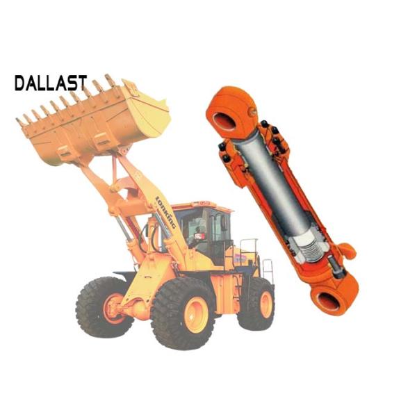 Double Acting Hydraulic Cylinder Franged High Pressure For Excavator