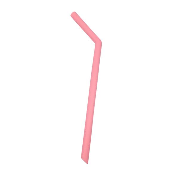 8.5mm Mouth Reusable Silicone Straws, Thick Silicone Non Plastic Straws With Cleaner Brush
