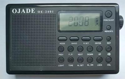 Frequency Display Rechargeable FM Radio 230g Usb Multi Function With AUX Jack