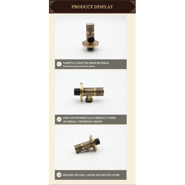 Hot Sale Brass Bathroom Water Tap Toilet Angle Valve for Wash Basin