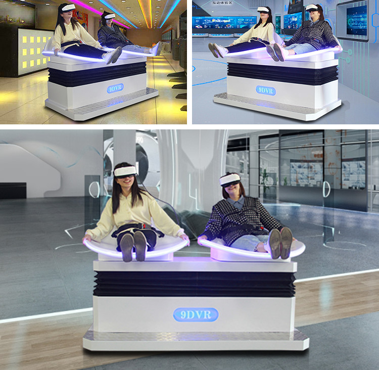 Игры имитатора кино 1.5KW двойные сползая VR торгового центра 9D VR