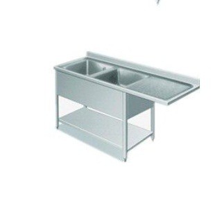 Напольные водоустойчивые квадратные коммерчески раковины нержавеющей стали с Drainboard