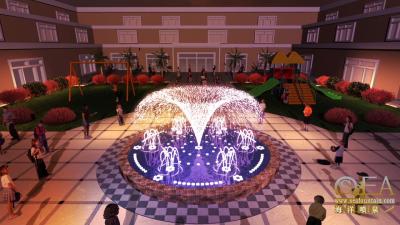 Electricity Powered Stainless Steel Spray Jet Fountain For Customer Requirements