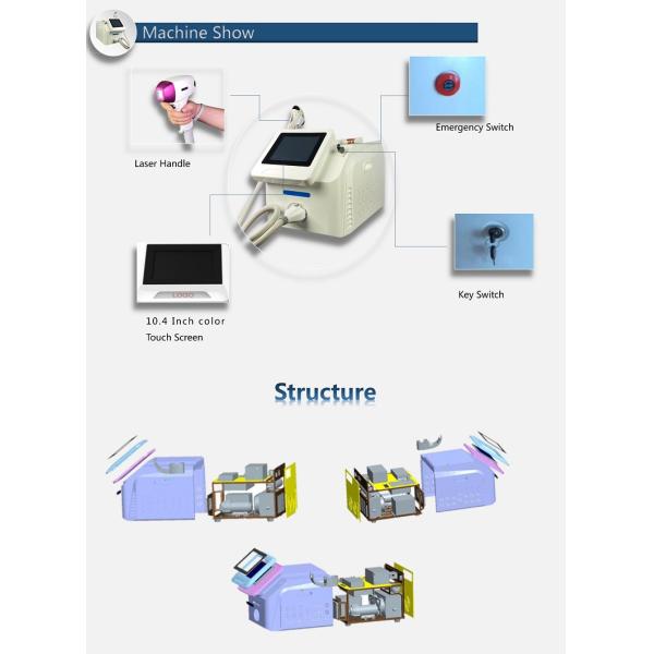 2021 Laser 755nm 808nm 1064nm Diode Laser Hair Removal Machine with factory price