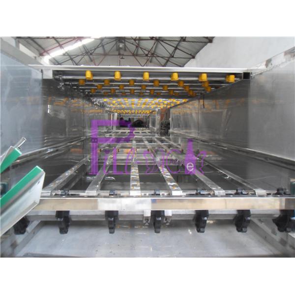 Разлитый по бутылкам пастеризатор сока машины упаковки бутылки передвижной повторно используя с соплами брызг