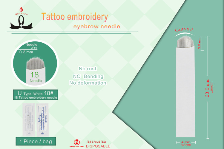Handmade лезвие состава Permanet игл Micropigmentation вышивки брови u