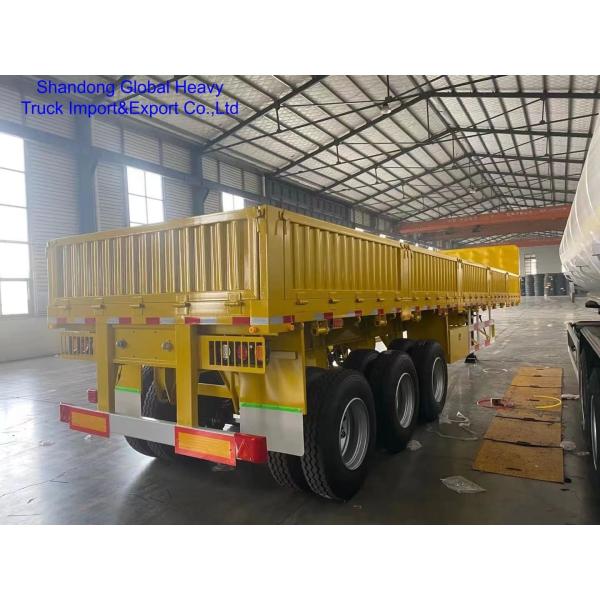 3 Axle Cargo Semi-Trailer with 12-13.6 Meters Length 2.5m Width and 1.5m Height for Heavy Duty Transport