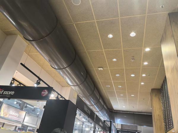Resturant Ceiling Tile Natural Color Wood Wool Cement Acoustic Panel Soundproofing Board