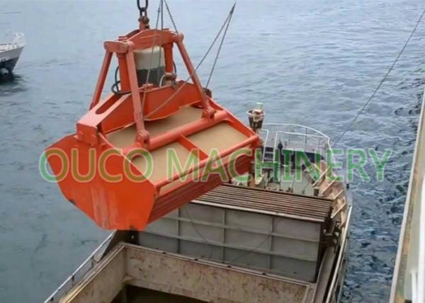 Vessel Clamshell Crane Bucket Steel Structure High Load Bearing Capacity
