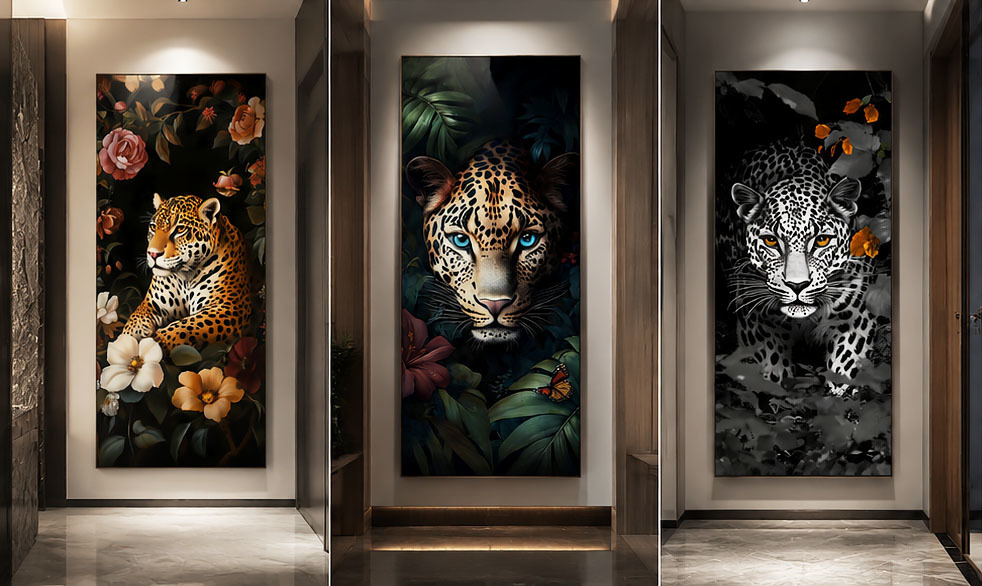 Luxury 3D Printed Art Background Wall Panel Print Motifs Corridor Hallway