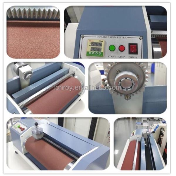 DIN 53516 Shoes Wear Test Machine Plastic Wear Test Equipment Lab Rubber DIN Abrasion Tester
