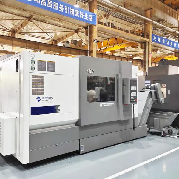SMTCL CNC Torno HTC50B 3 eixos CNC Torno inclinado Cama inclinada Cama CNC Torno para Metal