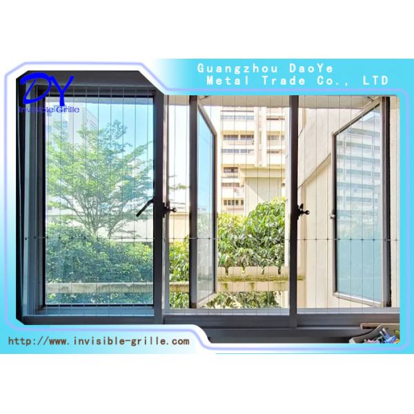 Black Aluminum Side Cover Invisible Safety Grille Safety Barrier Combining Aluminum Durability and Invisible Design for Enhanced Security