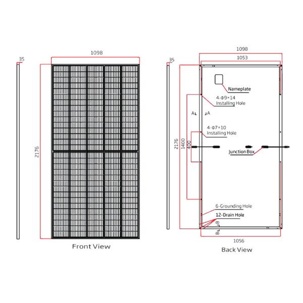 530w 535w Trina Half Cut Solar Panels 540w 545w 550w Mono Solar Plate With TUV CE