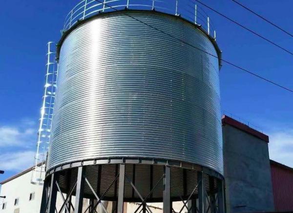 Metal de 5 toneladas galvanizado quente do escaninho de aço da grão de alimentação para a planta seca do almofariz da indústria de cultivo